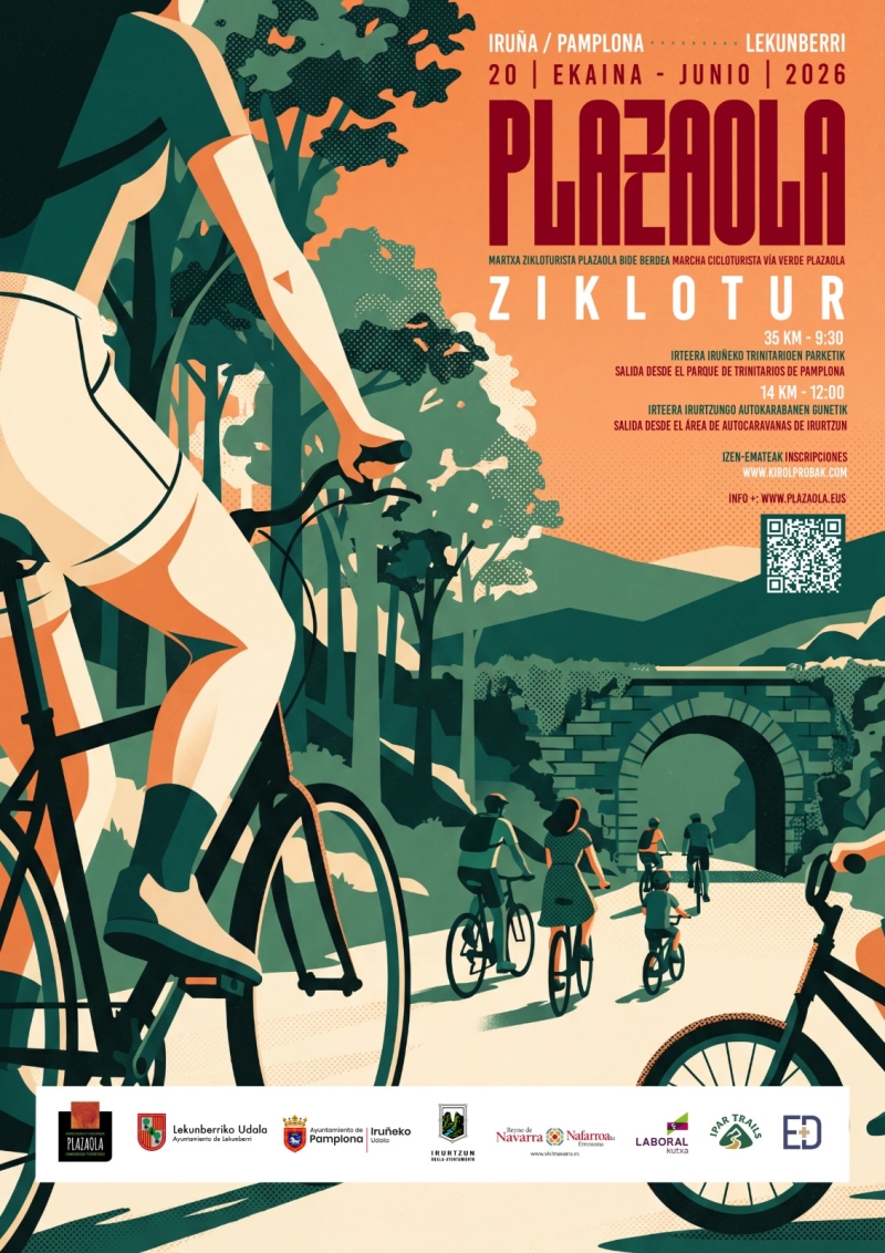 PLAZAOLA ZIKLOTUR 2026. PAMPLONA/IRUÑEA - LEKUNBERRI - Inscríbete