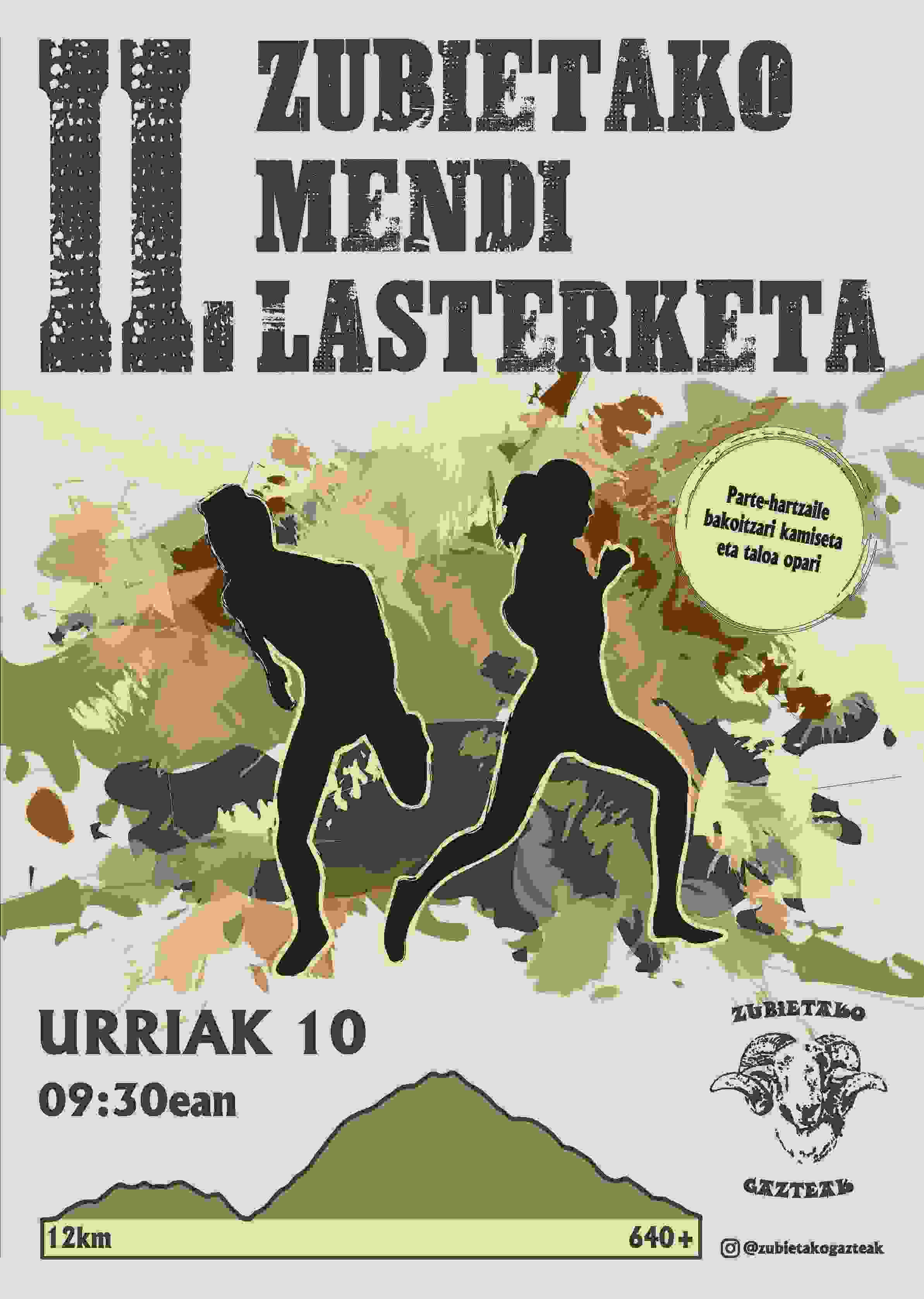 II. ZUBIETAKO MENDI LASTERKETA - Inscríbete