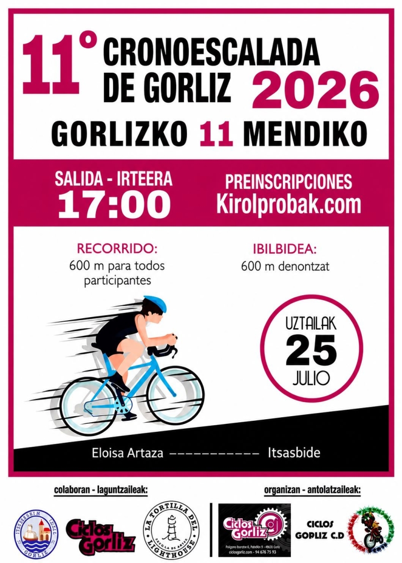 11. CRONOESCALADA DE GORLIZ - Inscríbete