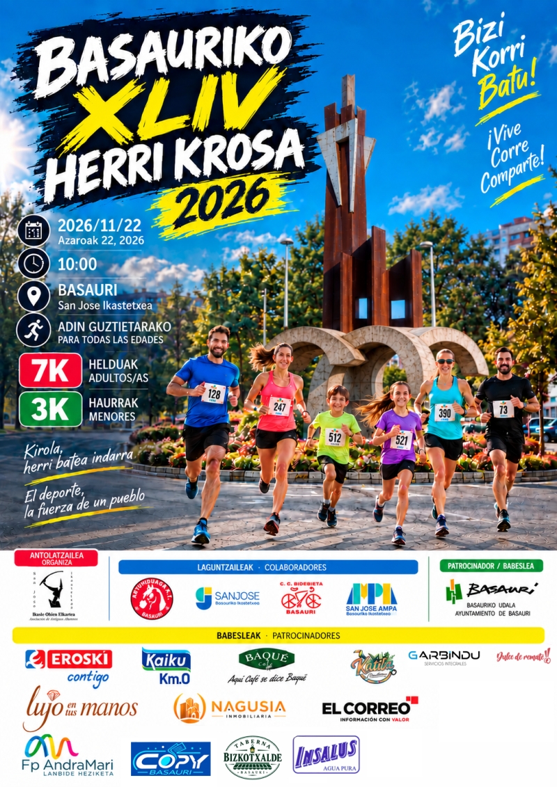 BASAURIKO HERRIKROSA 2026 (EVENTO SOLIDARIO) - Inscríbete