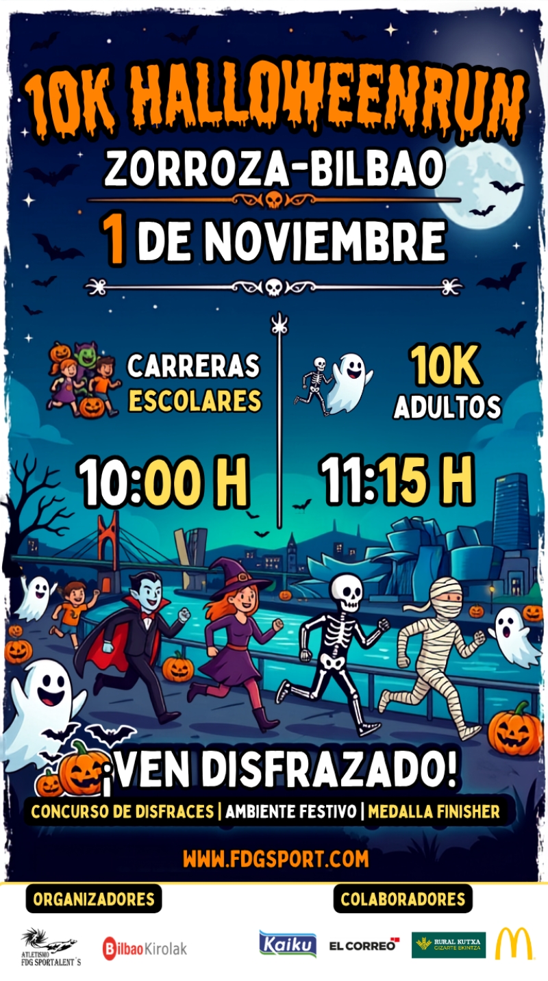 10K HALLOWEENRUN ZORROZA-BILBAO - Inscríbete