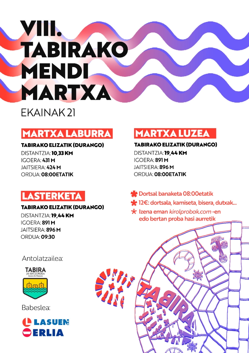 TABIRAKO MENDI MARTXA VIII - LASTERKETA / MARTXA - Inscríbete