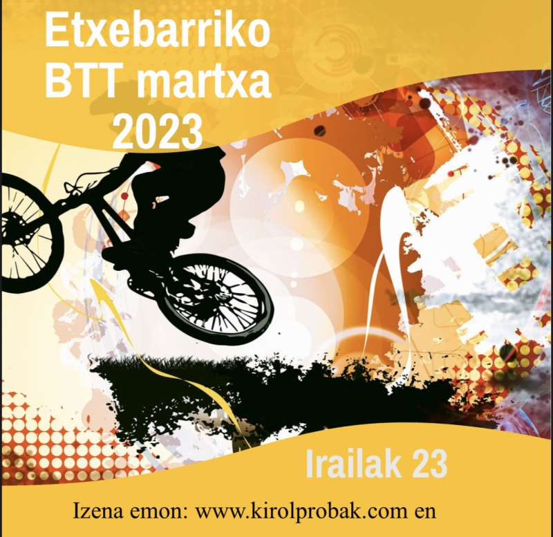 ETXEBARRIKO IX. BTT MARTXA 2023 - Inskriba zaitez