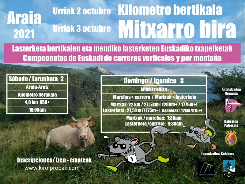 MITXARRO BIRA 2021 - CARRERA CADETES - Inscríbete