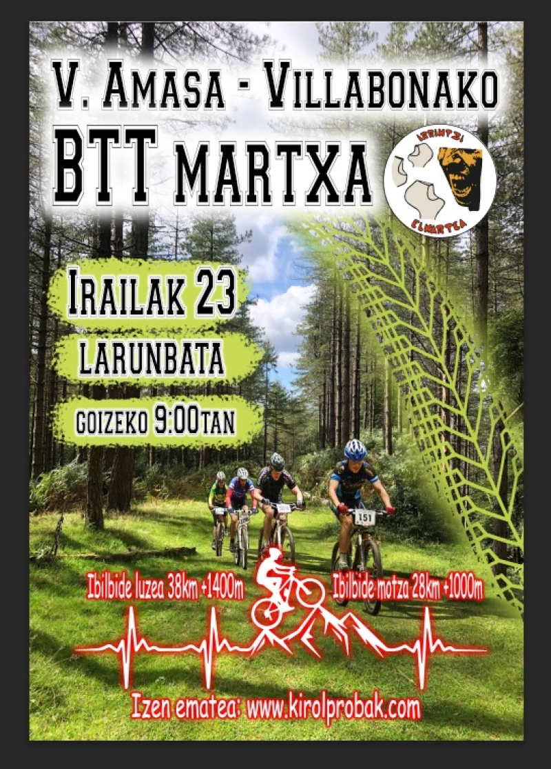 V. AMASA - VILLABONA BTT - Inscríbete