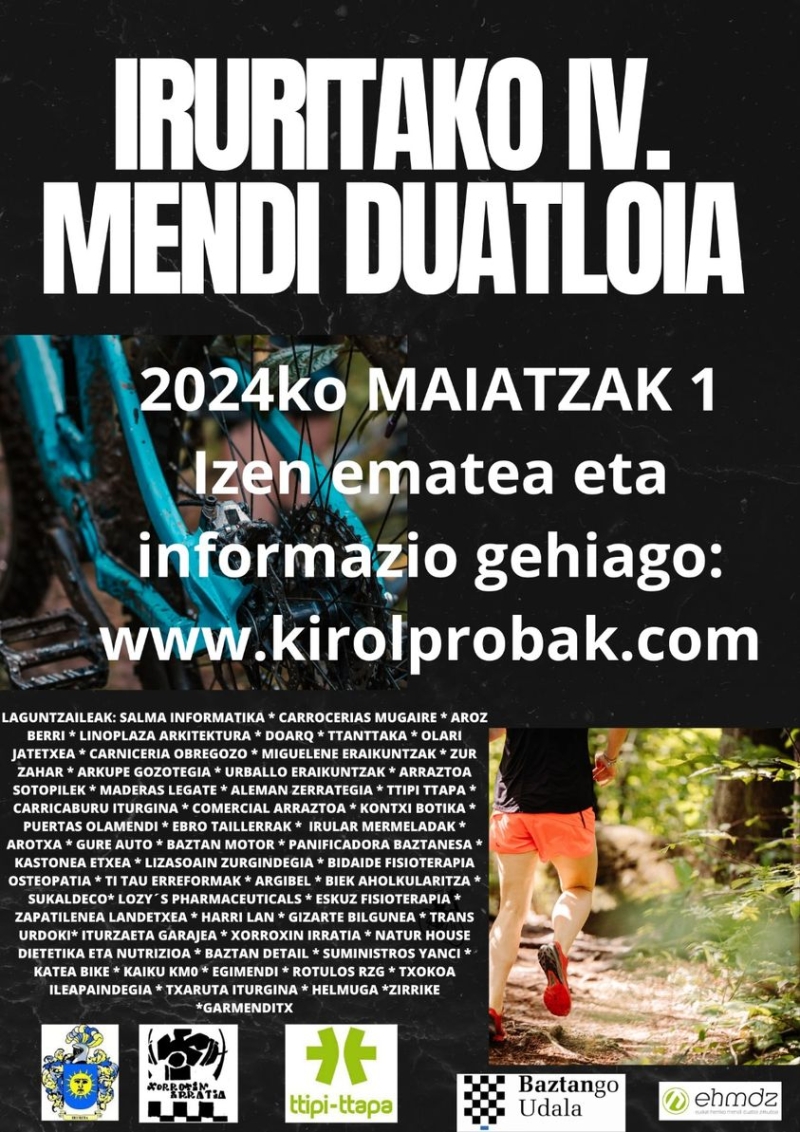 IRURITAKO IV. MENDI DUATLOIA - Inskriba zaitez