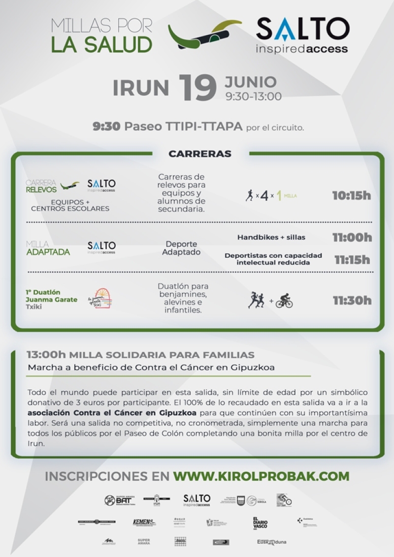 MILLAS POR LA SALUD SALTO SYSTEMS 2022 - Inscríbete