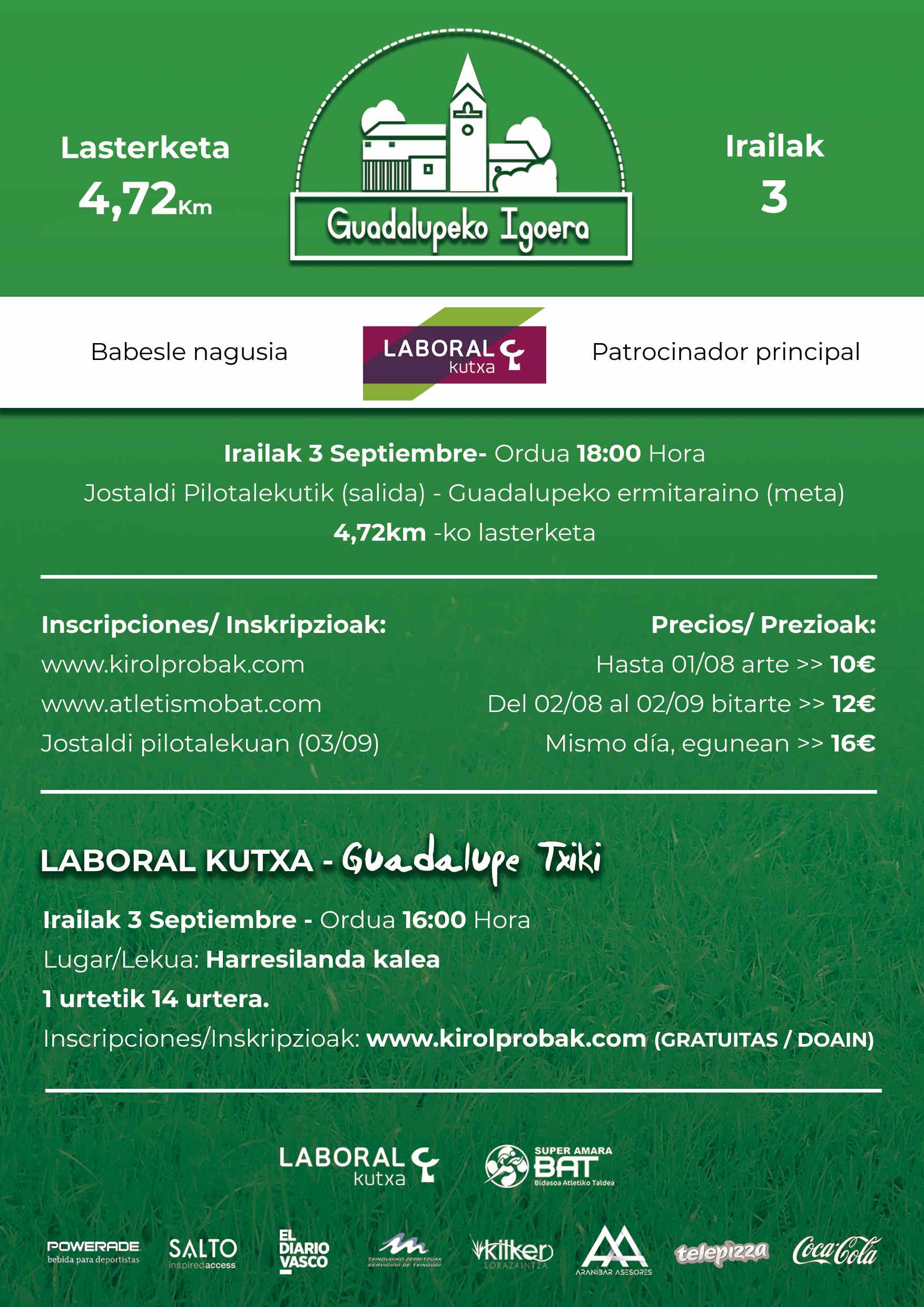 LABORAL KUTXA - XI. SUBIDA A GUADALUPE TXIKI - Inscríbete