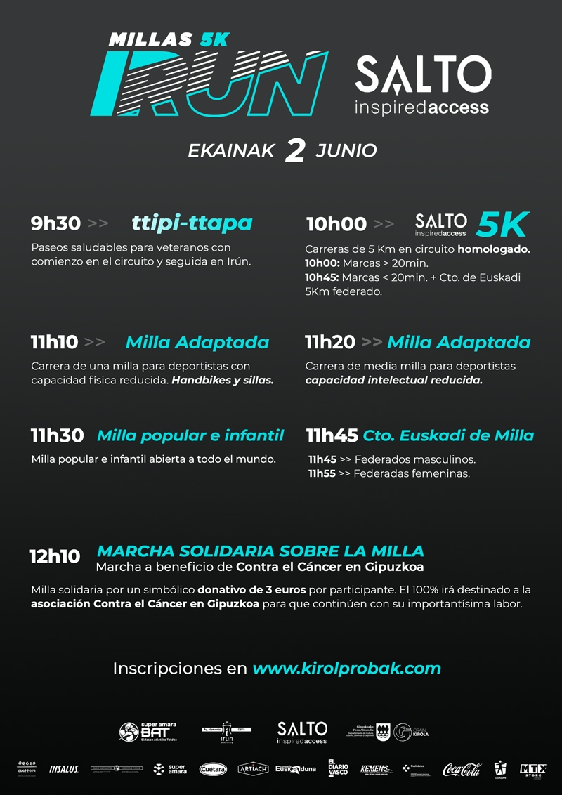 MILLAS DE IRUN 5K SALTO 2024 - Inscríbete