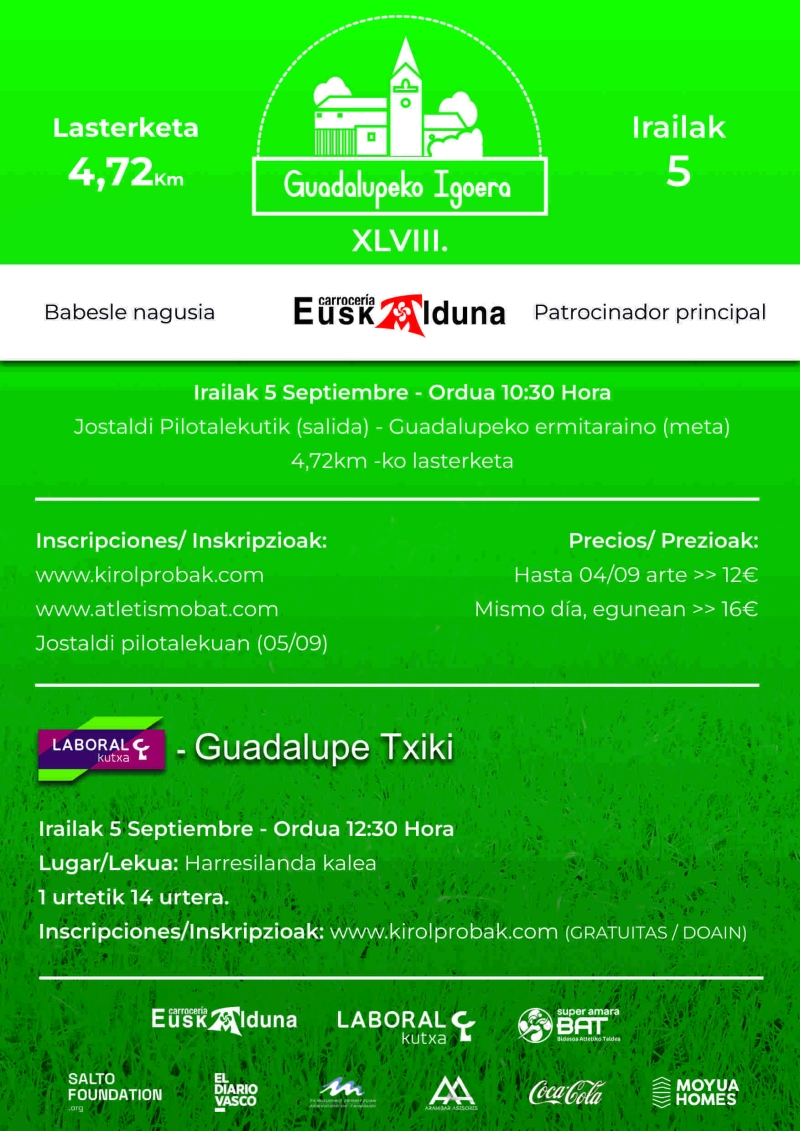 LABORAL KUTXA - XIV. SUBIDA A GUADALUPE TXIKI  - Inscríbete