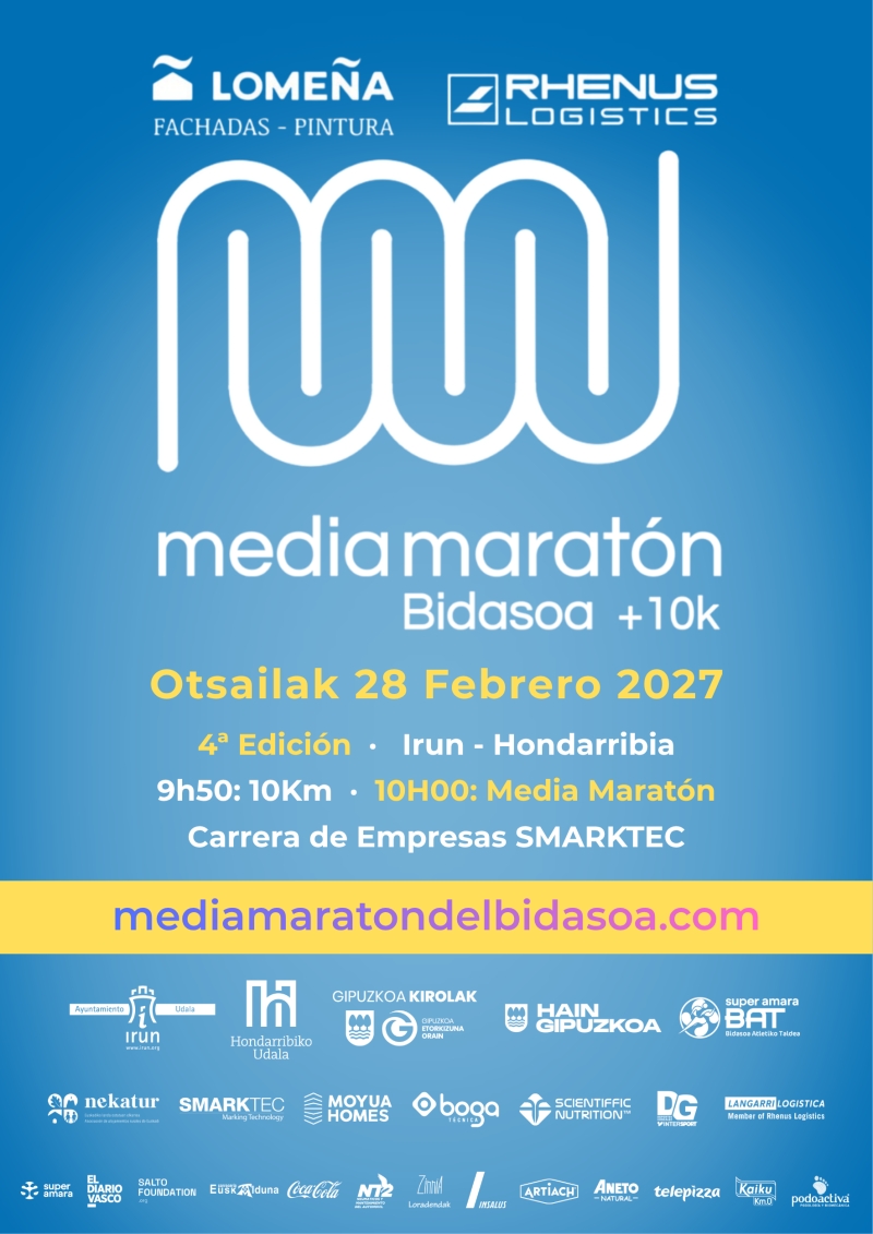 IV. LOMEÑA FACHADAS + RHENUS LOGISTICS MEDIA MARATÓN DEL BIDASOA + 10K   - Inscríbete