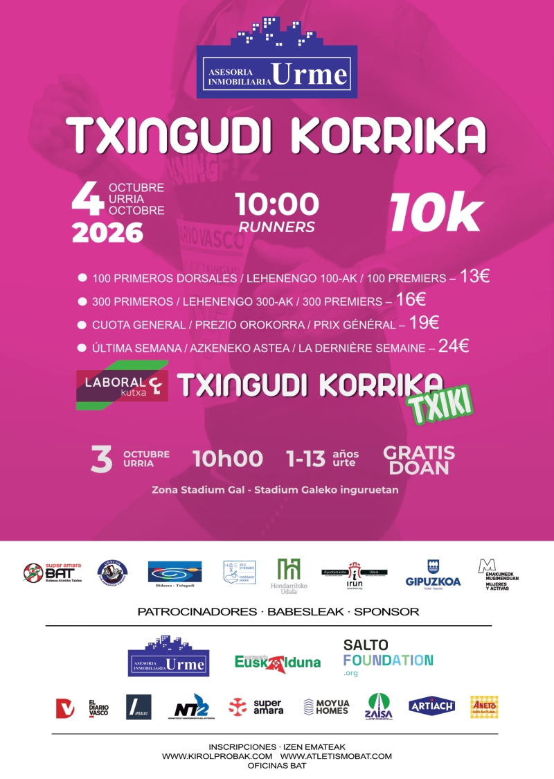 LABORAL KUTXA - X. TXINGUDI KORRIKA TXIKI   - Inscríbete