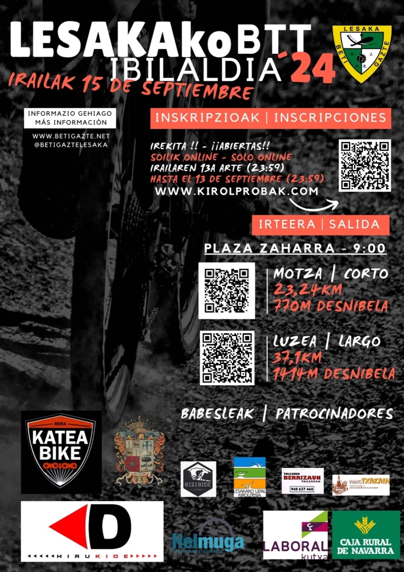 LESAKAKO BTT IBILALDIA 2024 - Register