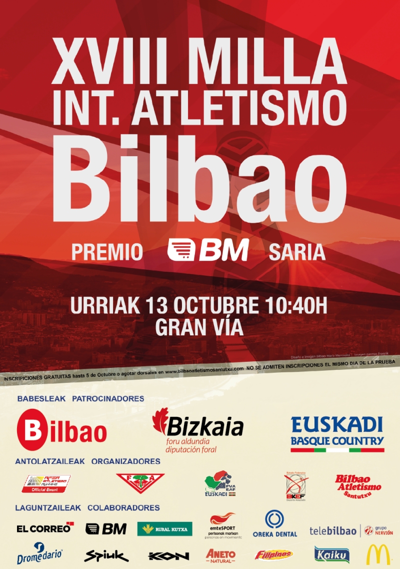 XVIII MILLA INTERNACIONAL DE BILBAO - Inscríbete