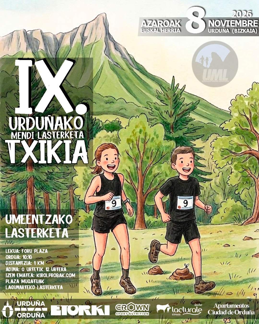 IX. URDUÑAKO MENDI LASTERKETA TXIKIA - Inscríbete