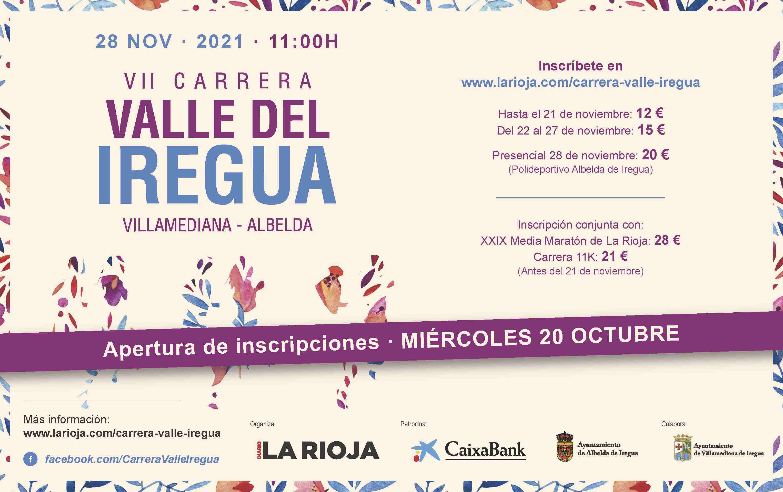 VII. CARRERA VALLE DEL IREGUA - Inscríbete