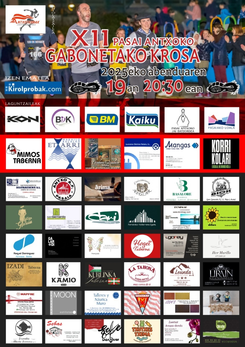 PASAI ANTXOKO XII. GABONETAKO KROSA - Inskriba zaitez
