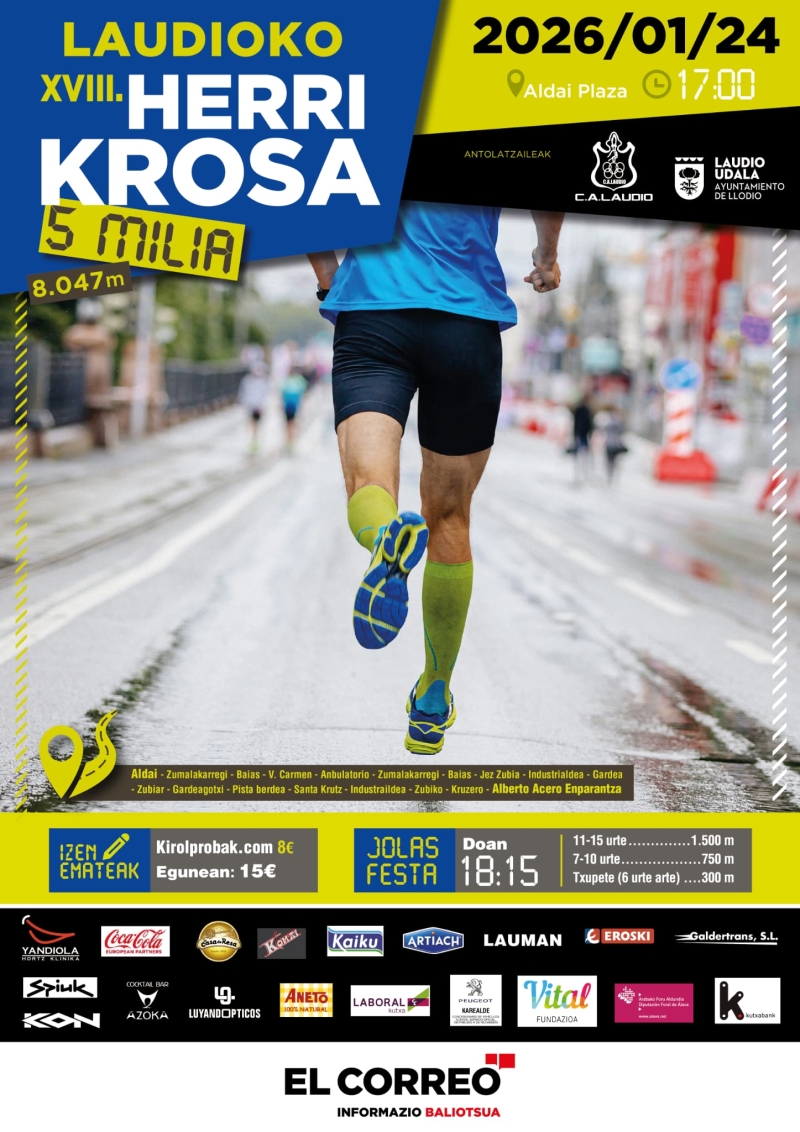 XVIII LAUDIO HERRI KROSSA LASTERKETA - Inscríbete