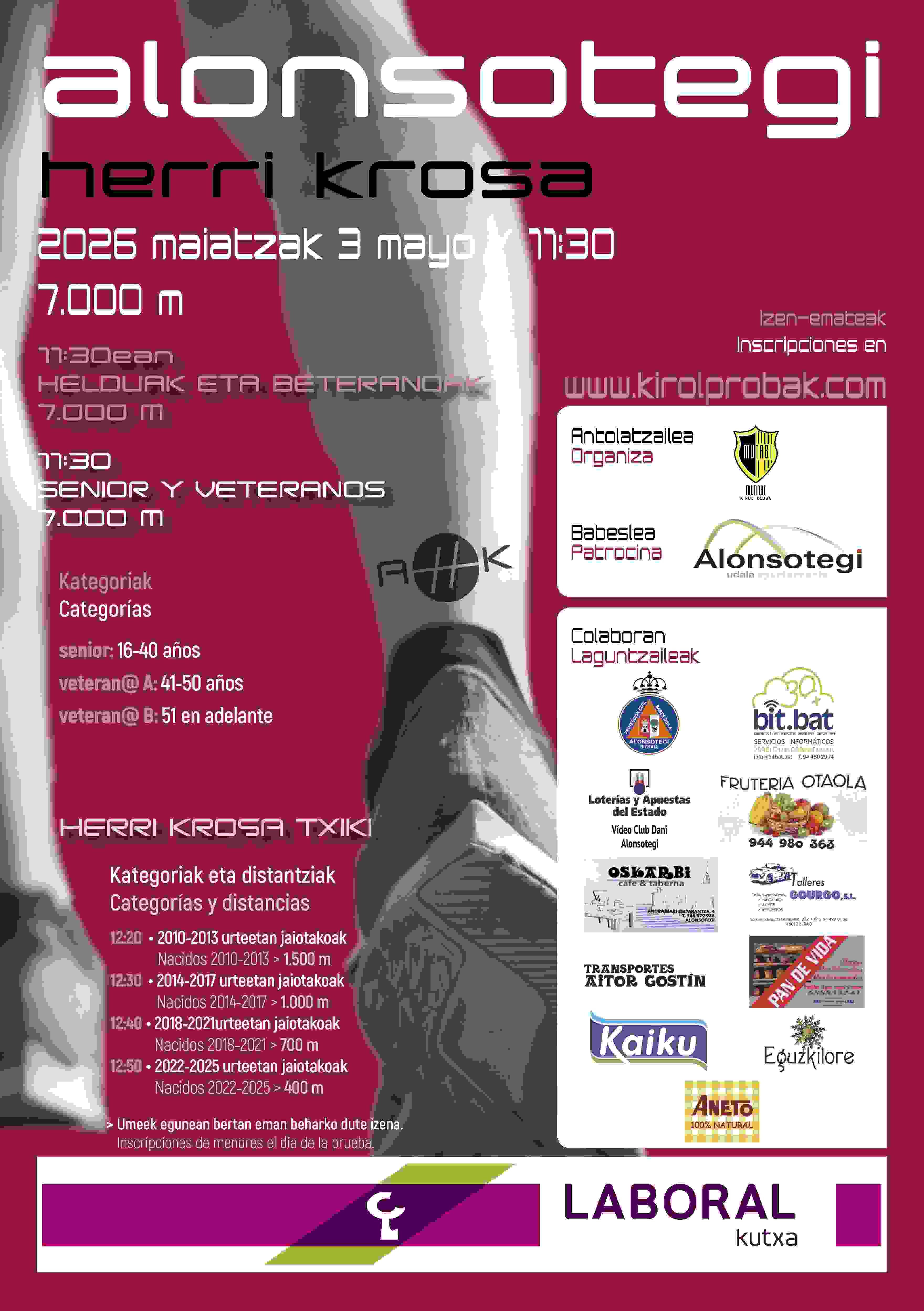 IV ALONSOTEGI HERRI KROSA - Inscríbete