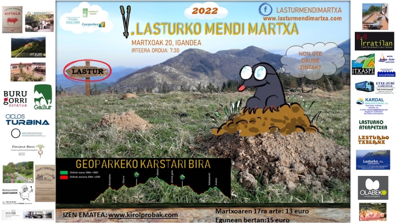 V. LASTURKO MENDI MARTXA - Inskriba zaitez