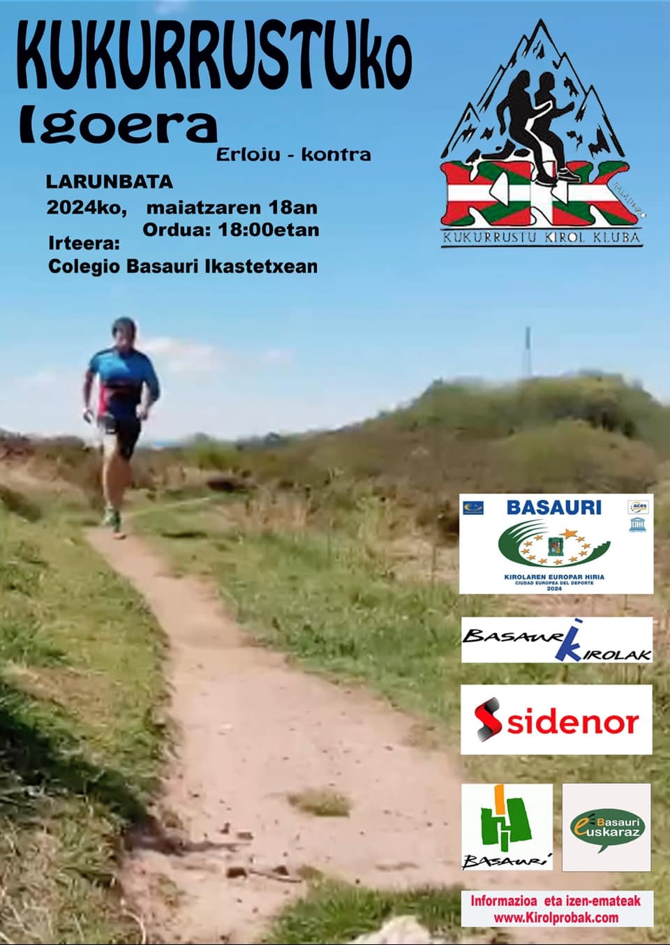 IV KUKURRUSTUKO IGOERA - Inscríbete