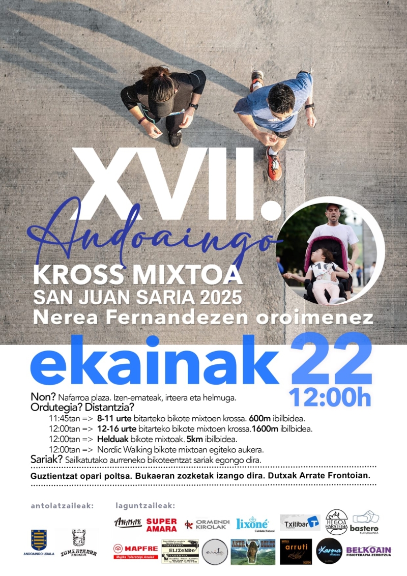 XVII. ANDOAINGO KROSS MIXTOA SAN JUAN SARIA - Inscríbete