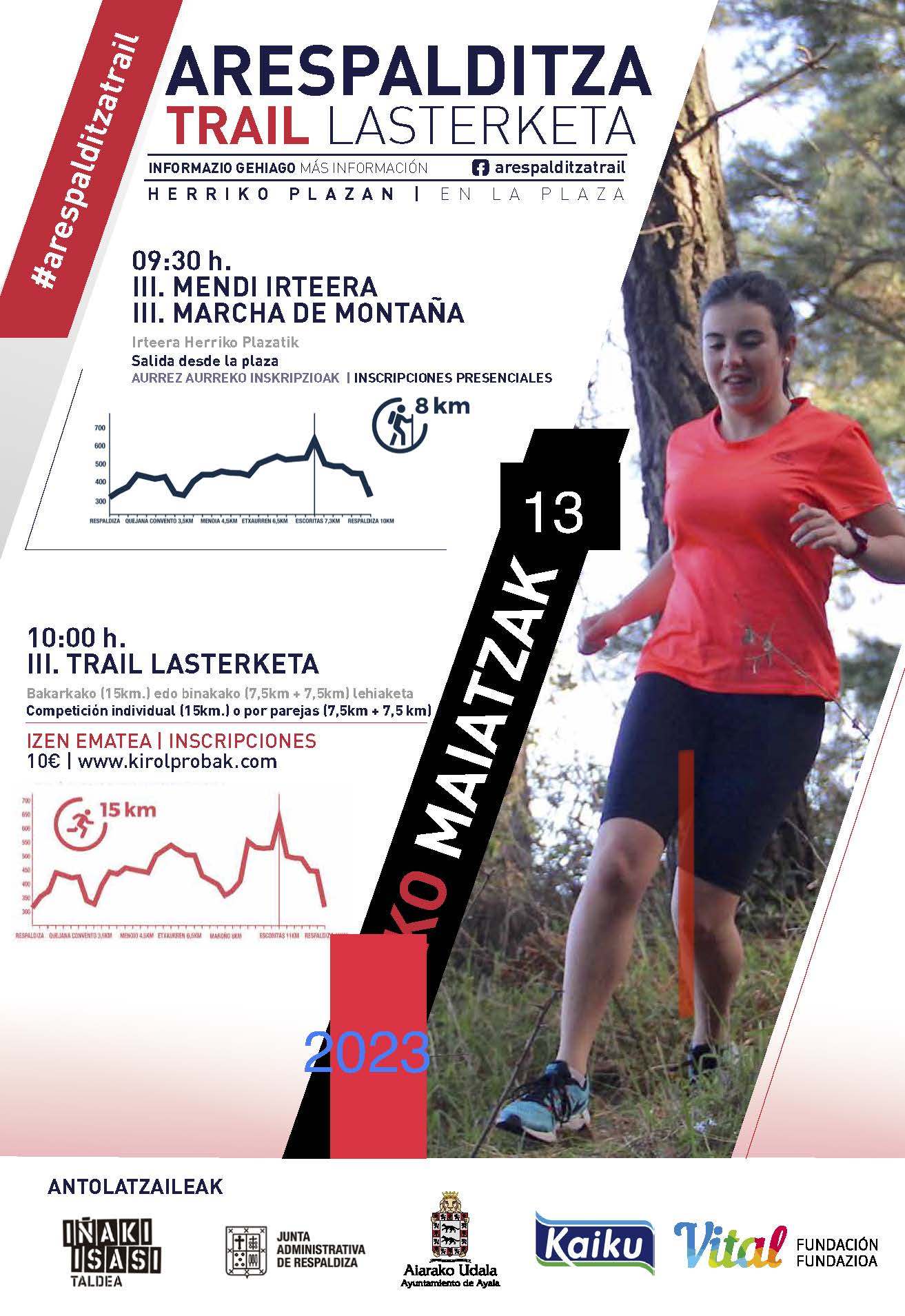VI. ARESPALDITZA TRAIL LASTERKETA - Inscríbete