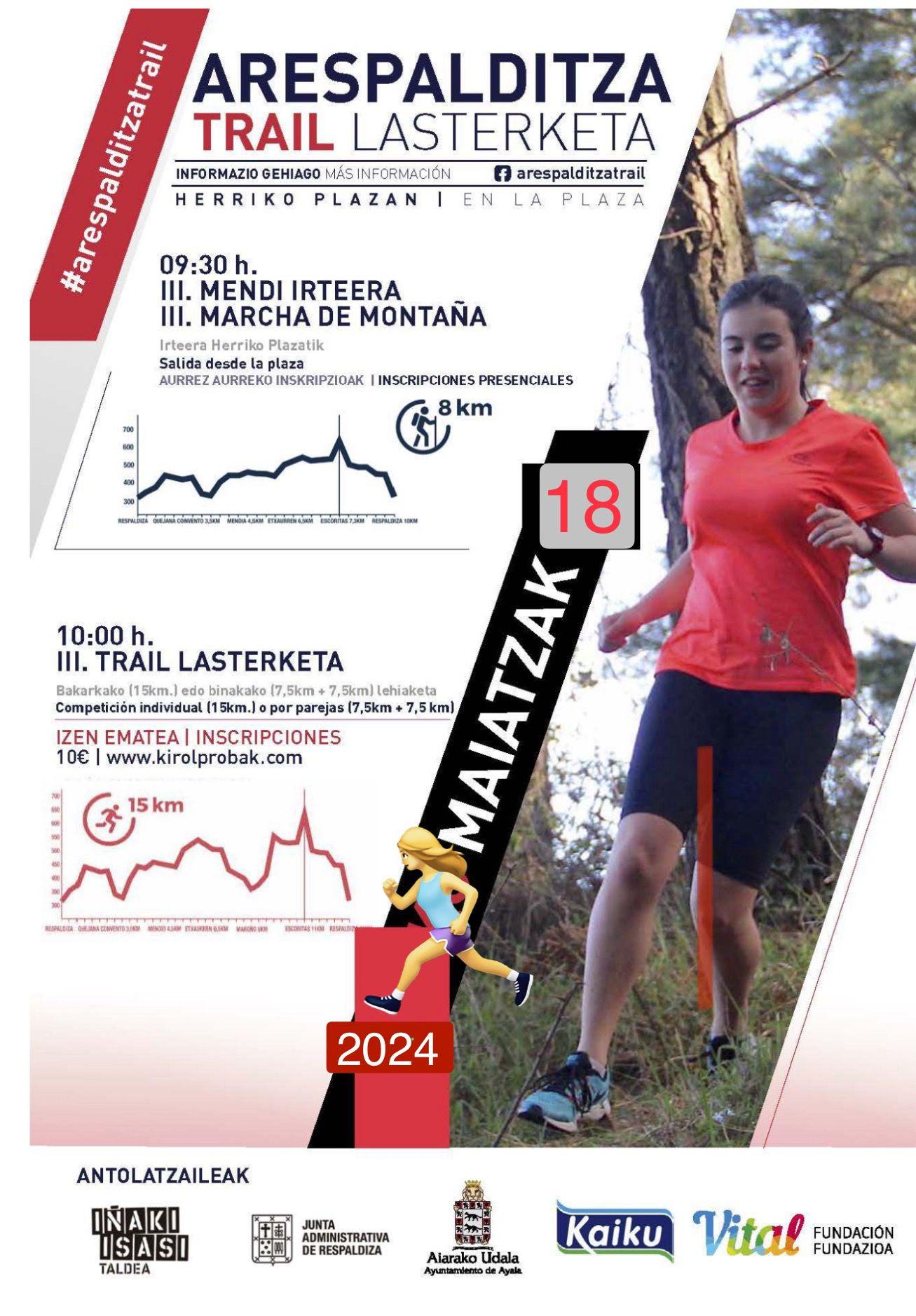 III. ARESPALDITZA TRAIL LASTERKETA - Inscríbete