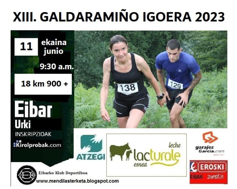 XIII. GALDARAMIÑO IGOERA - Inscríbete