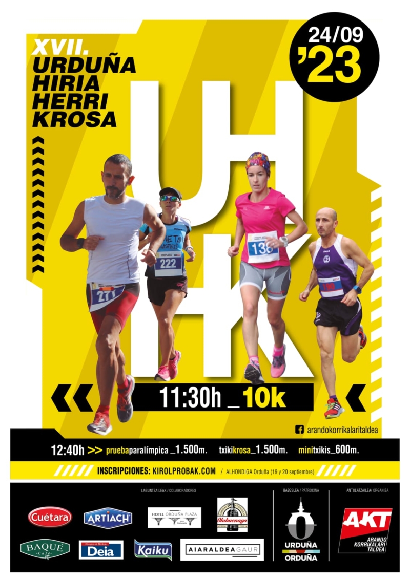 XVII URDUÑA HIRIA HERRI KROSA - Inskriba zaitez