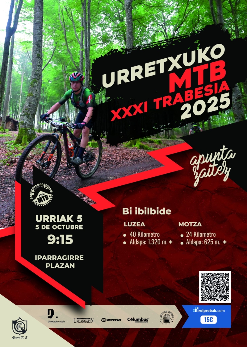 XXXII. URRETXUKO MTB TRABESIA - Inscríbete