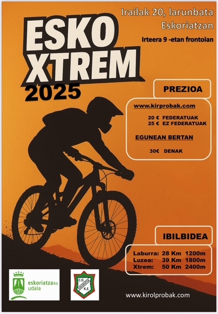 ESKOXTREM 2025 - Inscríbete