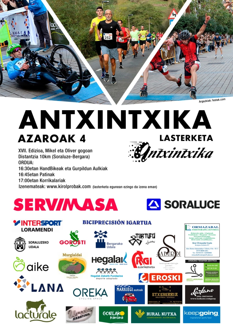 XVII ANTXINTXIKA LASTERKETA - Register