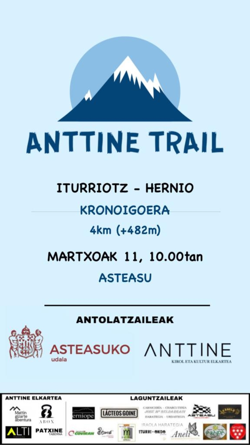 I. ANTTINE TRAIL - Inskriba zaitez