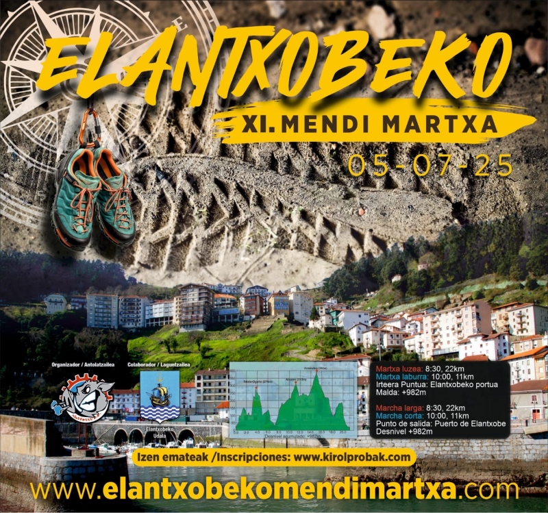 XI. ELANTXOBEKO MENDI MARTXA LABURRA 11KM - Inskriba zaitez