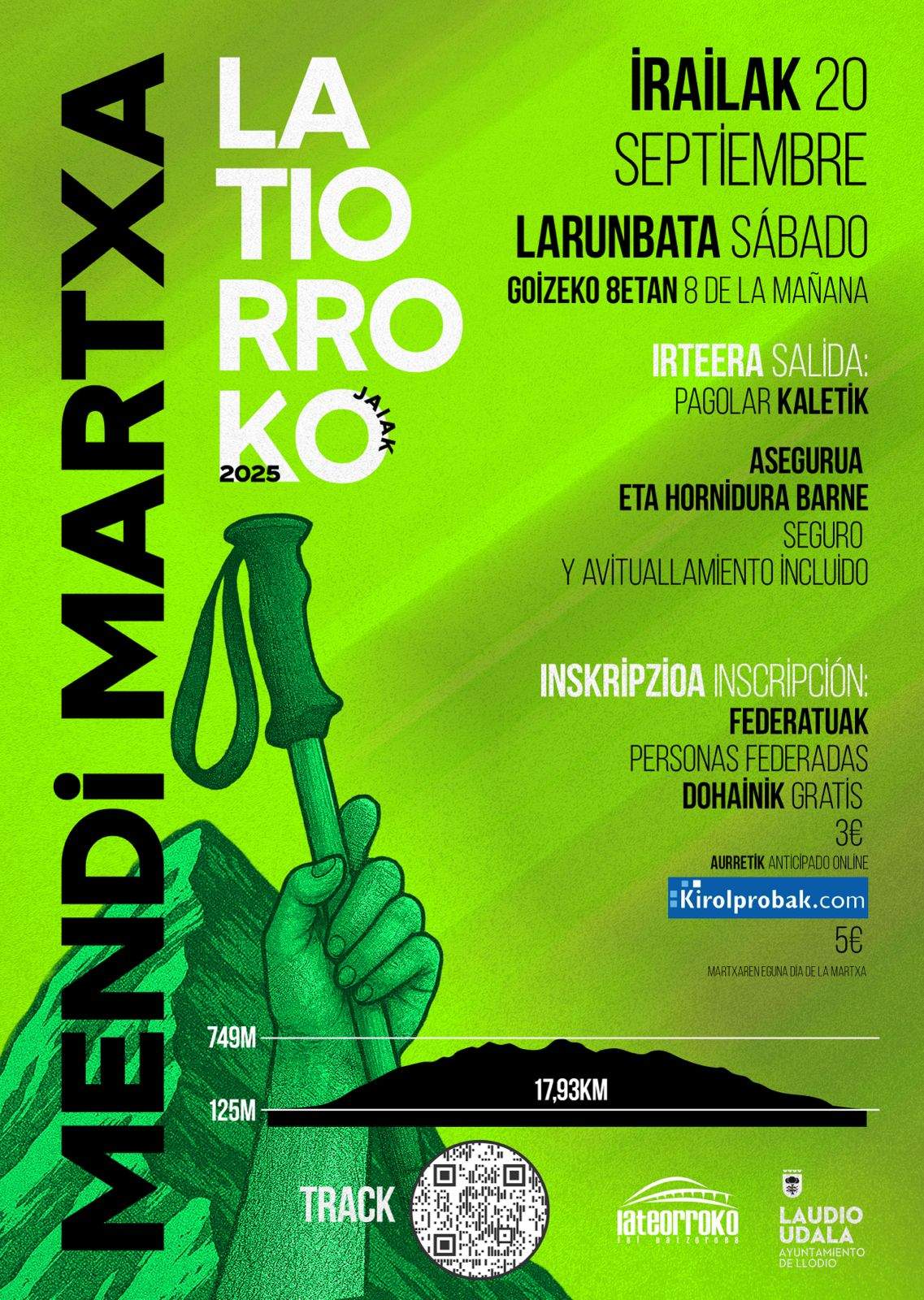 LATIORROKO XXV. MENDI MARTXA  - Inscríbete