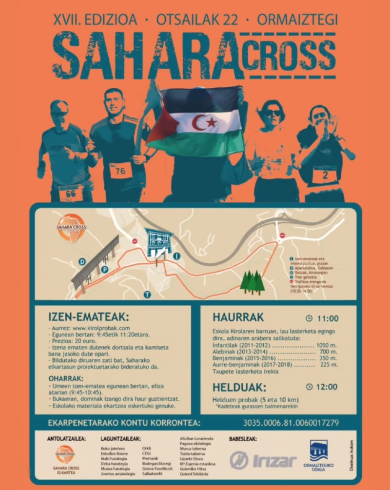 SAHARA -CROSS 2026 5KM - Inskriba zaitez