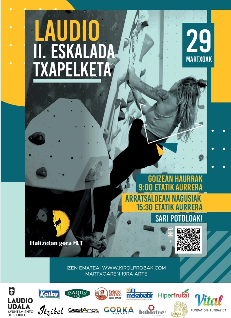 LAUDIO II. ESKALADA TXAPELKETA - Inscríbete LAUDIO II. ESKALADA TXAPELKETA - Inscríbete