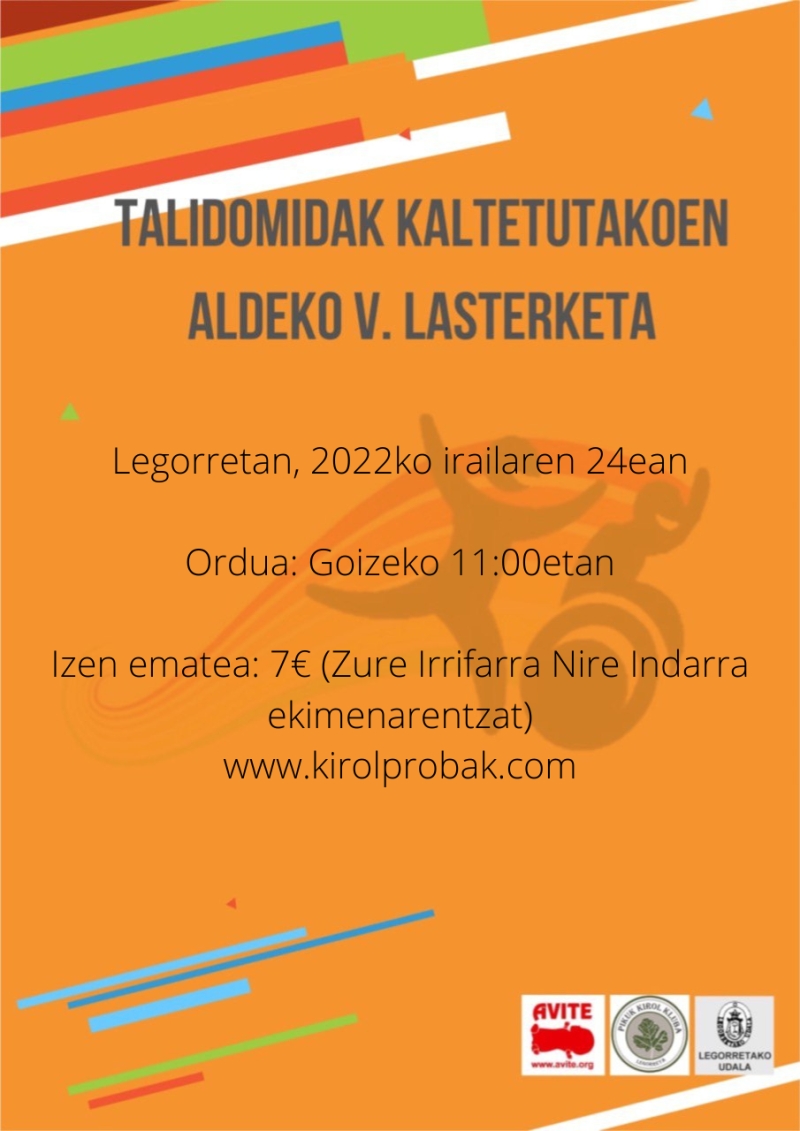 TALIDOMIDAK KALTETUTAKOEN ALDEKO V. LASTERKETA - Inskriba zaitez TALIDOMIDAK KALTETUTAKOEN ALDEKO V. LASTERKETA - Inskriba zaitez