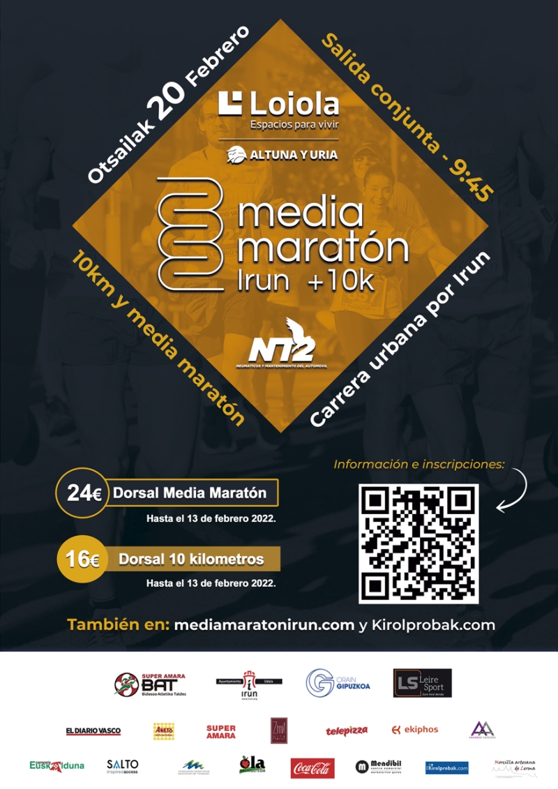 10K DE LA MEDIA MARATÓN DE IRUN - Inscríbete