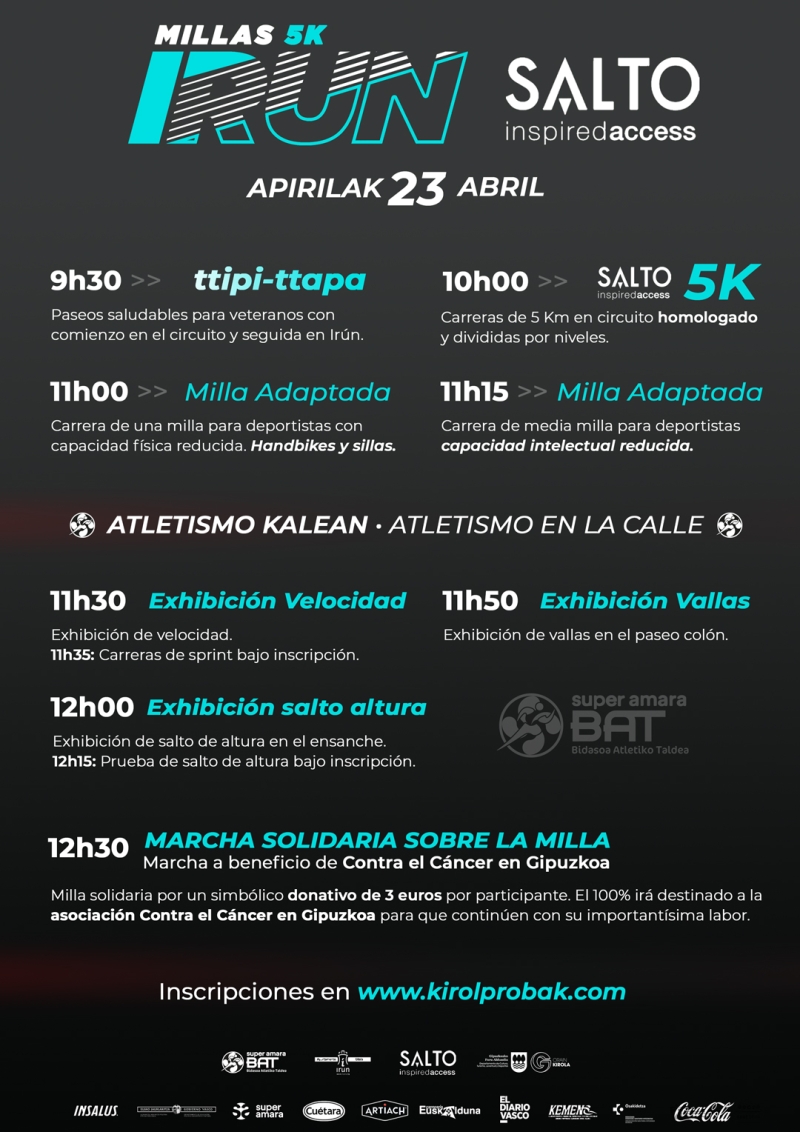 MILLAS DE IRUN 5K SALTO 2023 - Inscríbete MILLAS DE IRUN 5K SALTO 2023 - Inscríbete