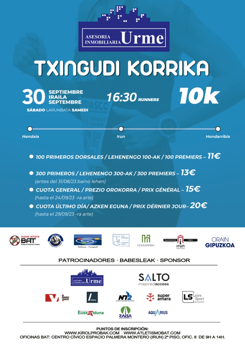 INMOBILIARIA URME - XXIV. TXINGUDI KORRIKA 10K - Inscríbete