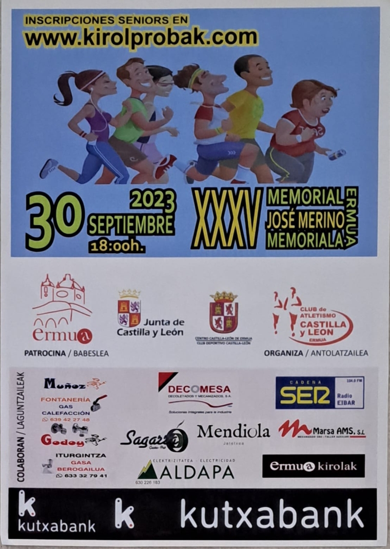 35 MEMORIAL JOSE MERINO - Inscríbete 35 MEMORIAL JOSE MERINO - Inscríbete