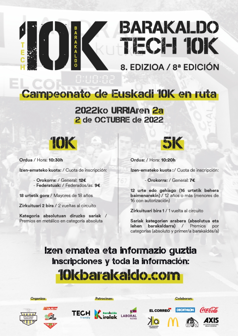 VIII TECH - 10K BARAKALDO - Inskriba zaitez