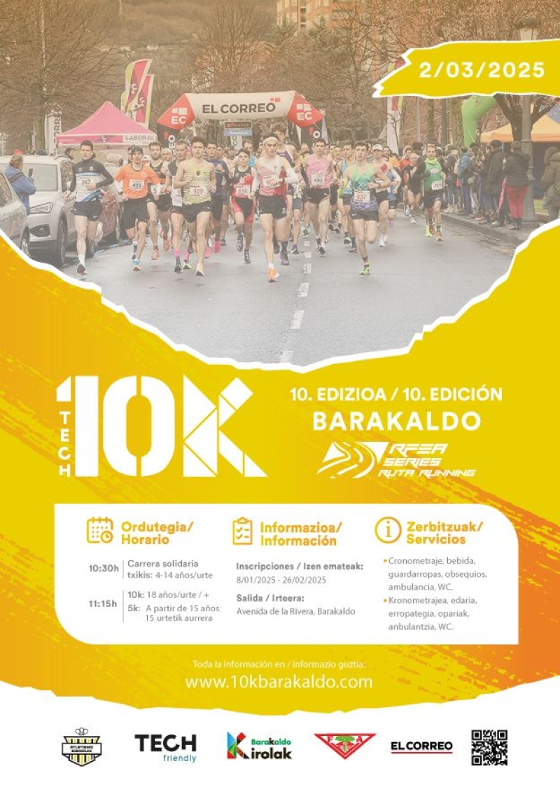 X TECH - 10K BARAKALDO - 2025 - Inscríbete X TECH - 10K BARAKALDO - 2025 - Inscríbete