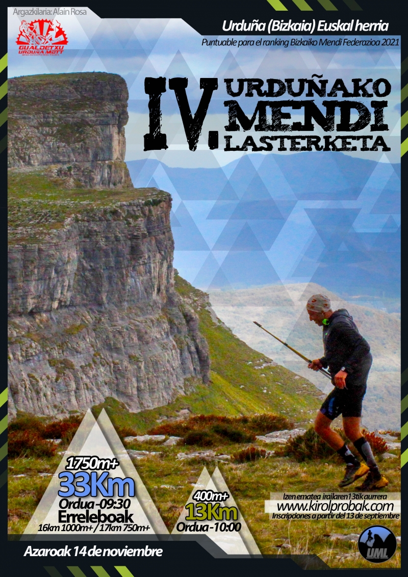 IV. URDUÑAKO MENDI LASTERKETA - Inscríbete IV. URDUÑAKO MENDI LASTERKETA - Inscríbete