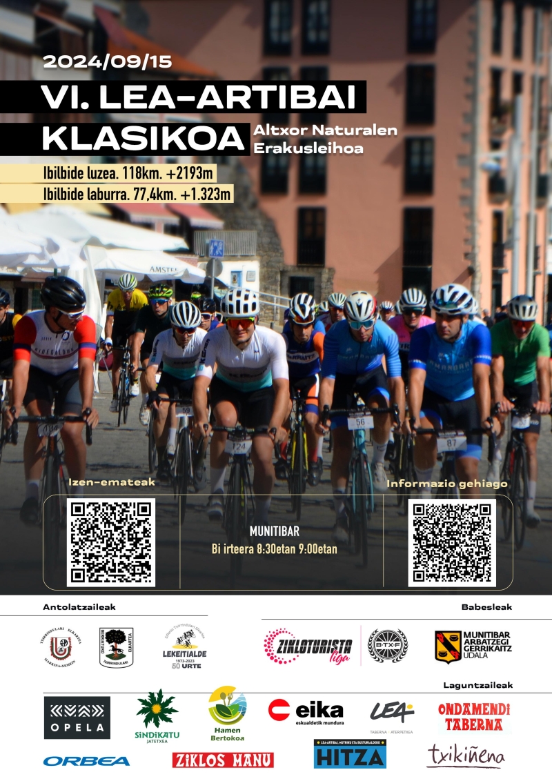 VI. LEA-ARTIBAI KLASIKOA - Inscríbete VI. LEA-ARTIBAI KLASIKOA - Inscríbete