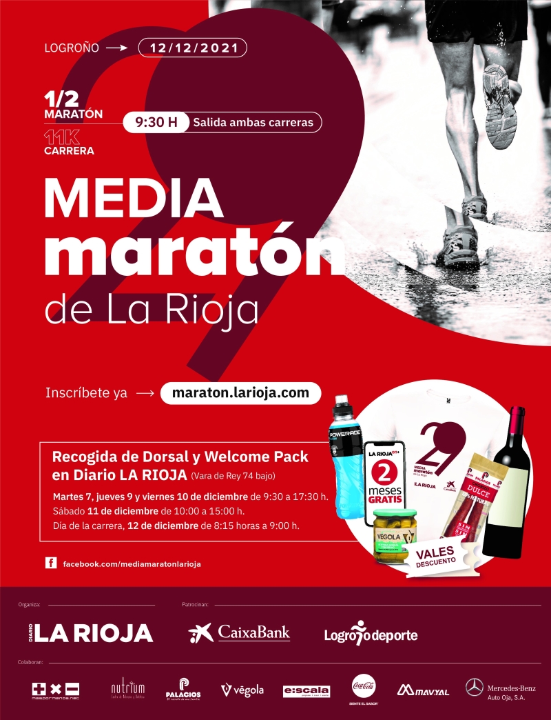 29. MEDIA MARATÓN DE LA RIOJA - Inscríbete