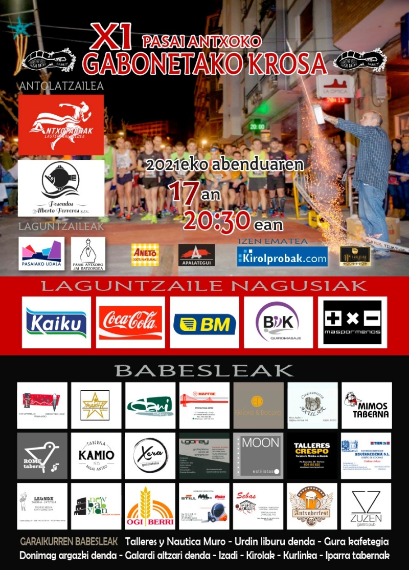 PASAI ANTXOKO XI. GABONETAKO KROSA - Inscríbete PASAI ANTXOKO XI. GABONETAKO KROSA - Inscríbete