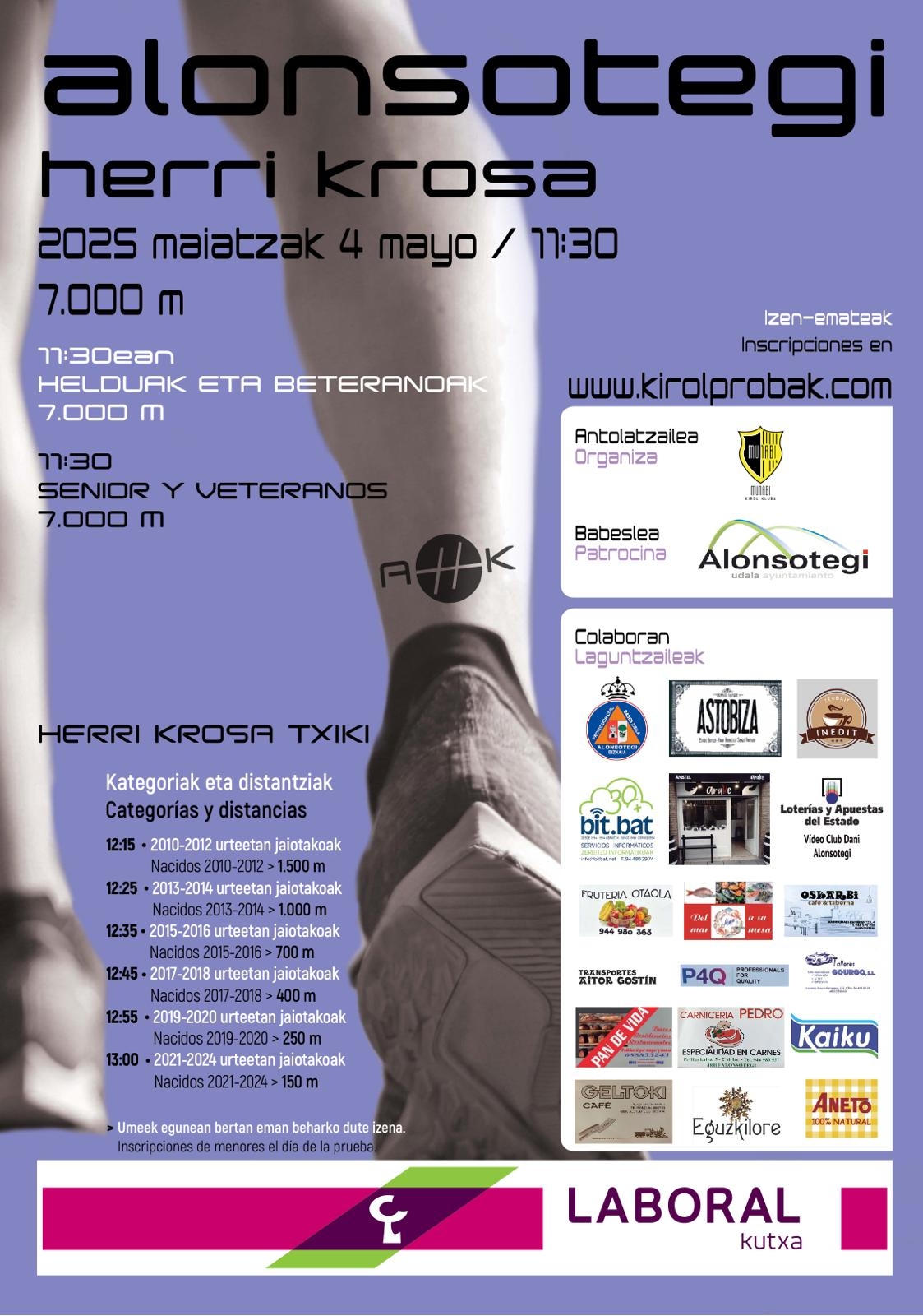 III ALONSOTEGI HERRI KROSA - Inscríbete III ALONSOTEGI HERRI KROSA - Inscríbete